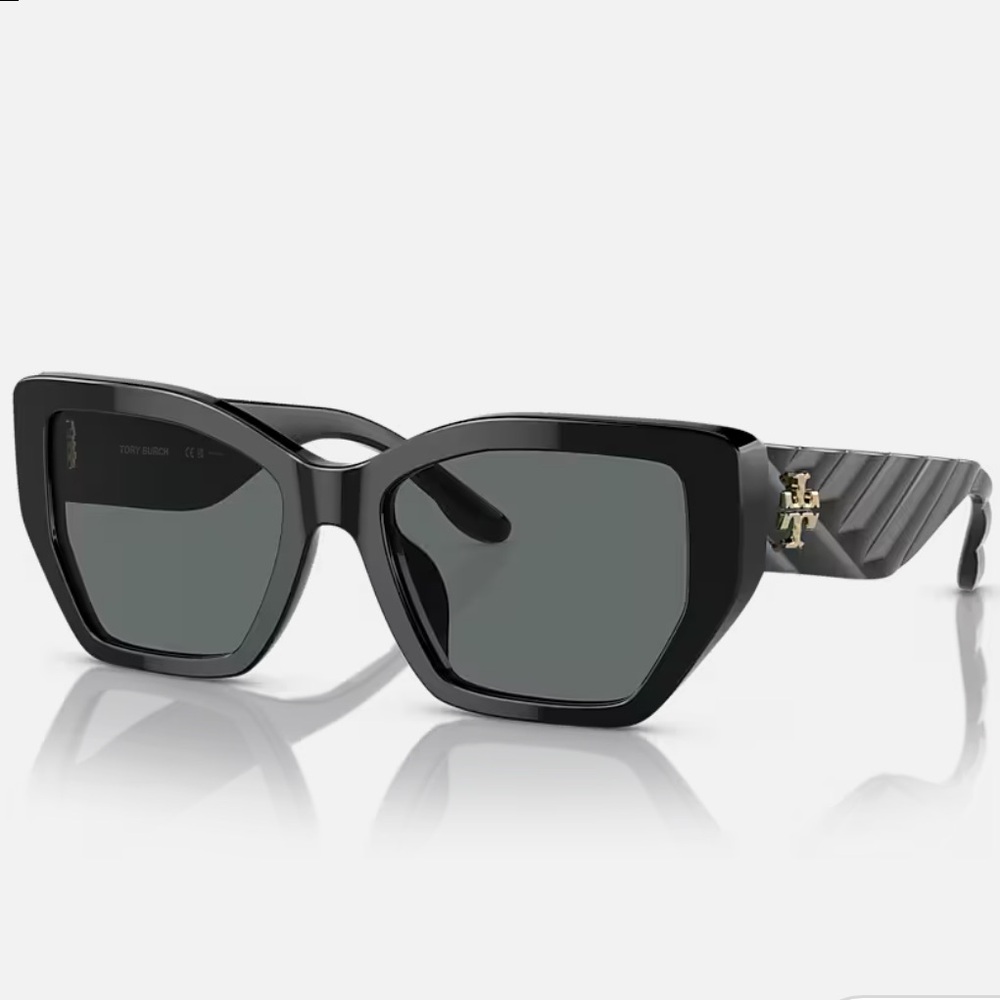 Tory Burch Black Geometric Sunglasses
